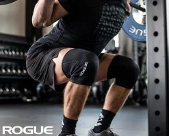 Rogue Fitness Rogue 3MM Knee Sleeve - Pair 7 Rogue Fitness Rogue 3MM Knee Sleeve - Pair -Rogue Shop TEC0022 BLK WEB3 x4yxqx